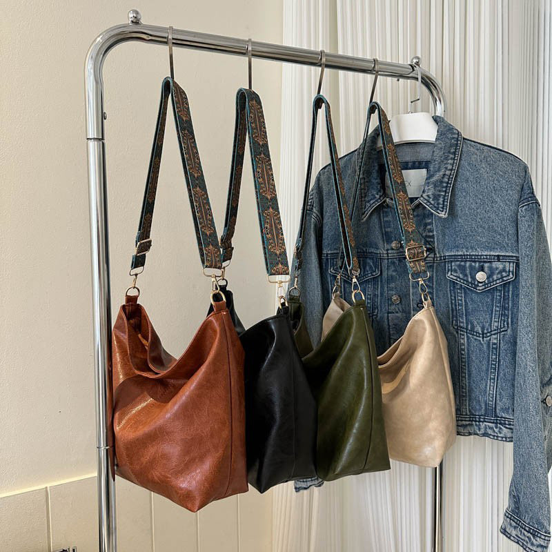 Sac Bandoulière Femme Wanda – Sac Élégant en PU avec Fermeture Éclair & Format Compact Quotidien