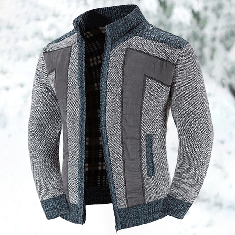 Thom Gilet Zippé Homme – Couche en Maille Douce et Chaude avec Coupe Moderne & Confort Isolant Léger