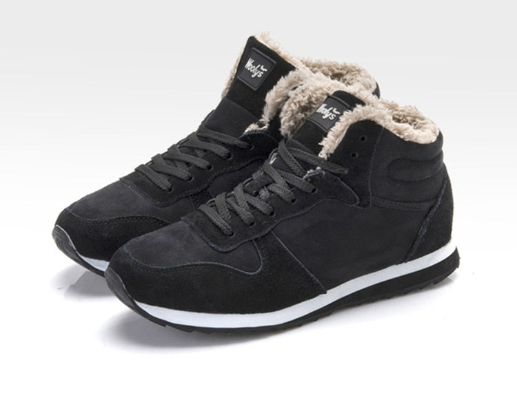 Niel Bottes d’Hiver pour Homme – Design semišové teplé a izolované s podrážkou z gumy s trvanlivou přilnavostí