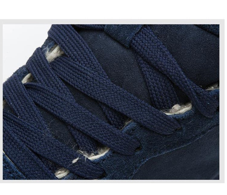 Niel Bottes d’Hiver pour Homme – Design semišové teplé a izolované s podrážkou z gumy s trvanlivou přilnavostí