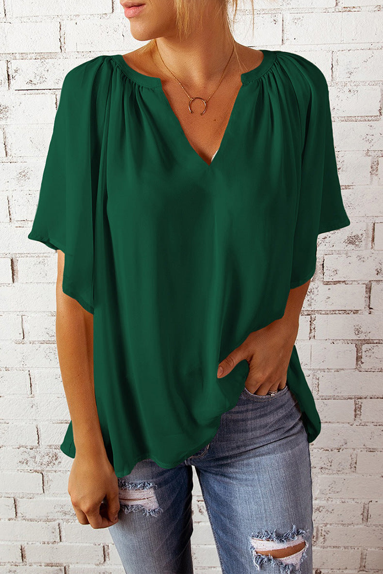 Samara T-Shirt Woman – Casual Top with Short Sleeves in Soft Knit and Loose Fit