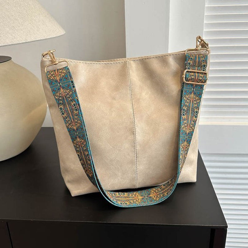 Sac Bandoulière Femme Wanda – Sac Élégant en PU avec Fermeture Éclair & Format Compact Quotidien