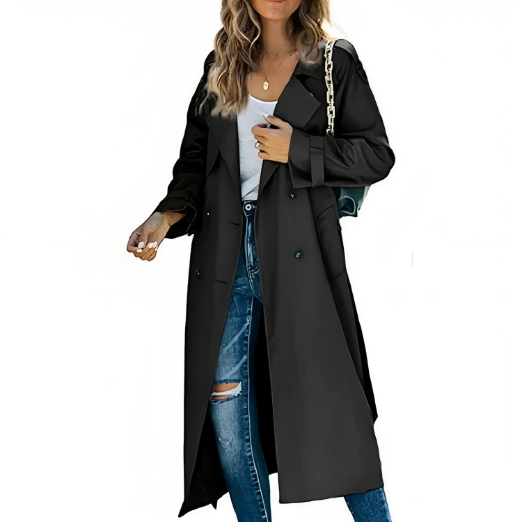 Krish Trenchcoat Donna – Cappotto Antivento Leggero per Primavera e Autunno