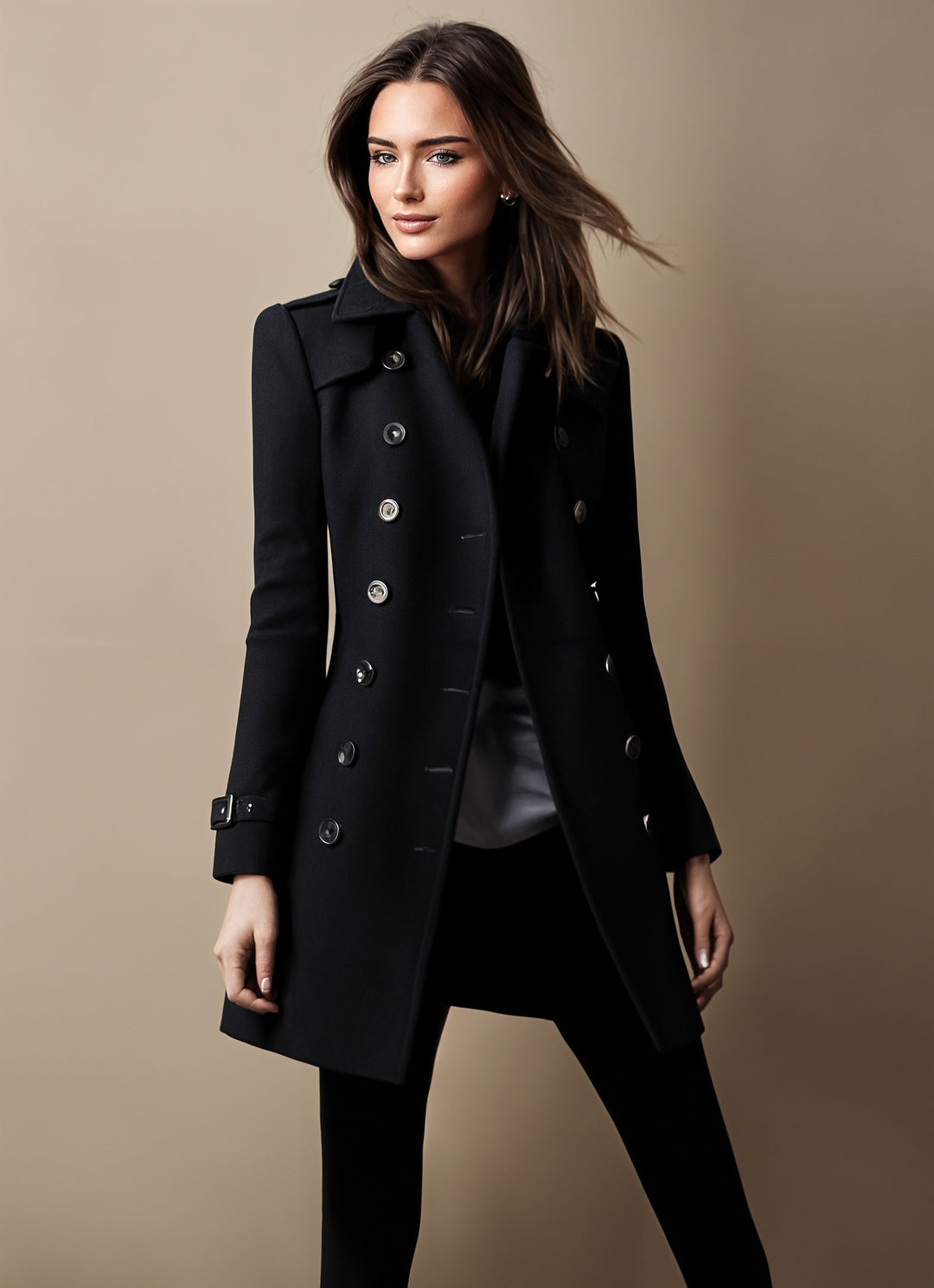 Divine Damefrakke – Elegant og Chic Frakke med Moderne Snit til Alle Anledninger