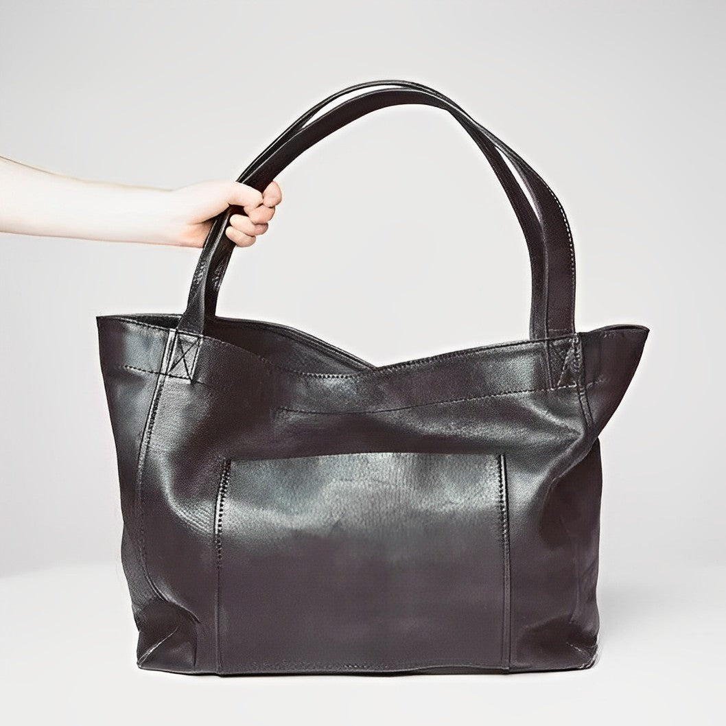 Aurora Dame Taske – Elegant Skuldertaske i Ægte Vintage Læder