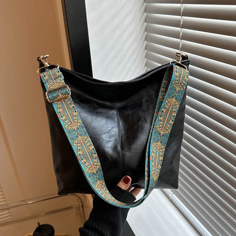 Sac Bandoulière Femme Wanda – Sac Élégant en PU avec Fermeture Éclair & Format Compact Quotidien