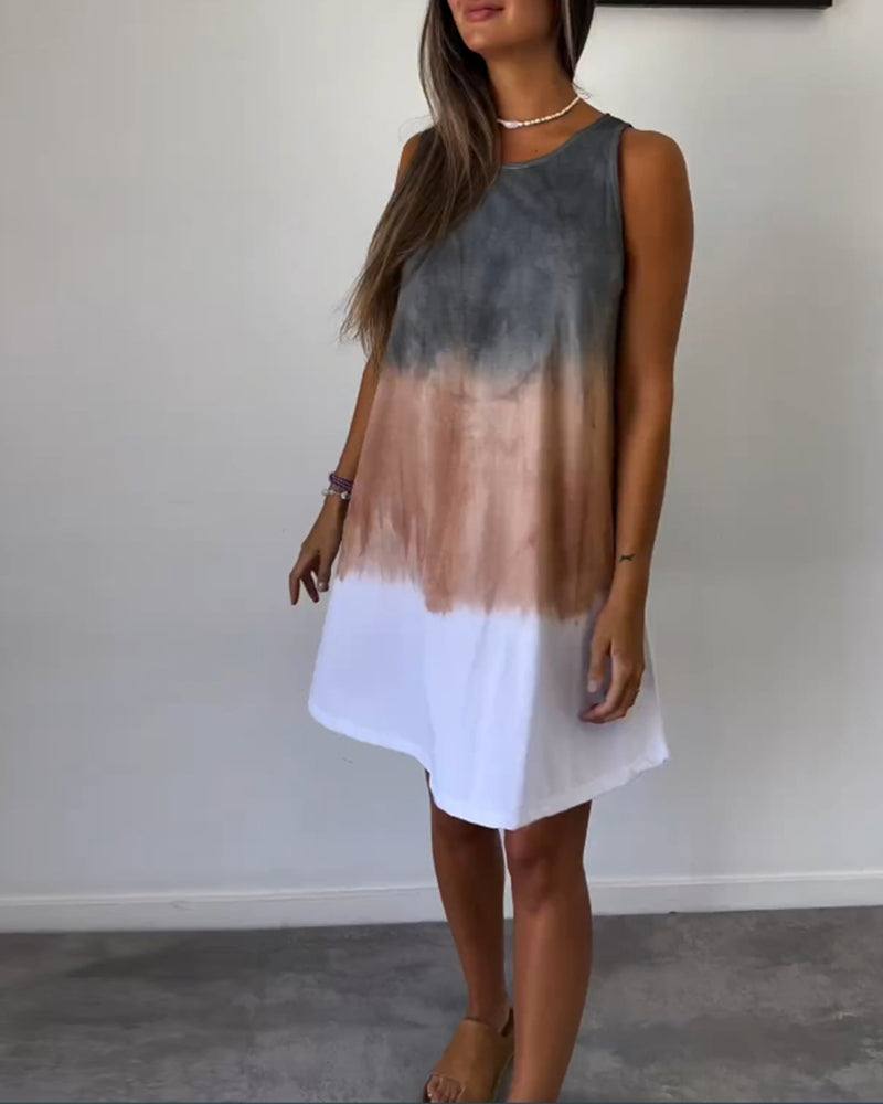 Zomerse jurk voor dames Odette – Mouwloze casual jurk met lichte snit voor ontspannen zomerdagen
