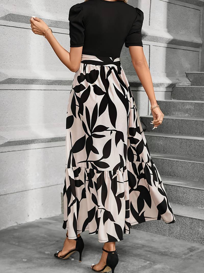 Lulu Robe Fleurie Femme – Rund halsudskæring & Blomstret print Ideel Forår-Sommer