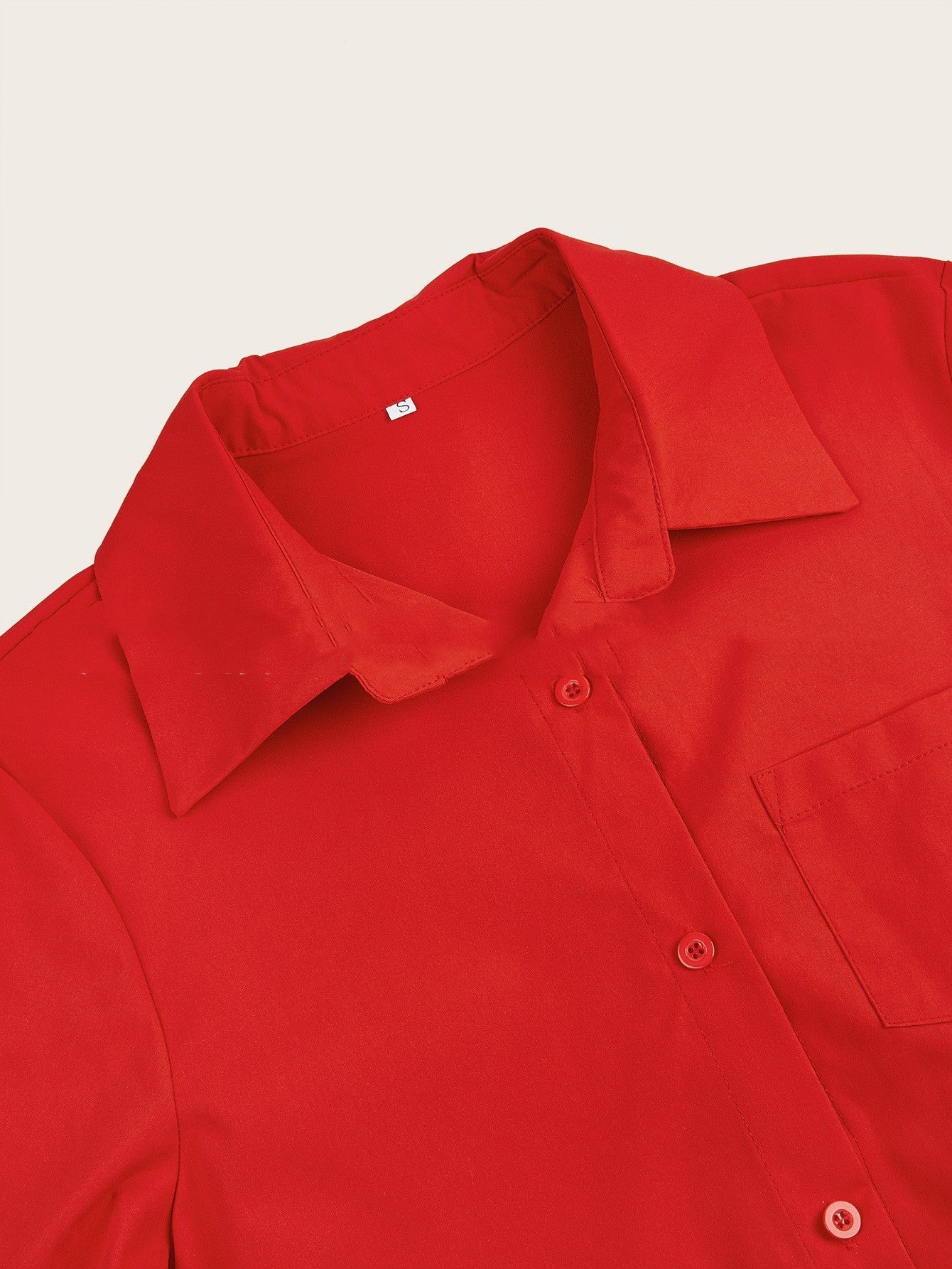Brynlee Robe Chemise Kvinde – Elegant A-linje kjole med lange ærmer til kontor og fritid