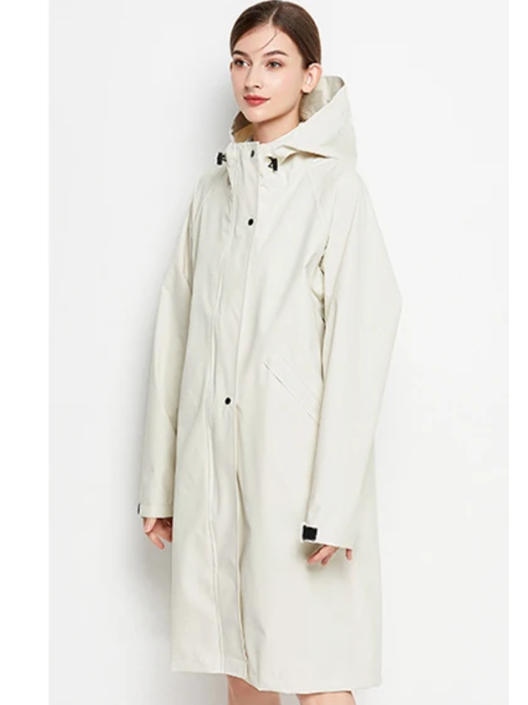 Malia Veste Femme Imperméable – Légère Coupe-Vent avec Capuche Ajustable & Poches Pratiques