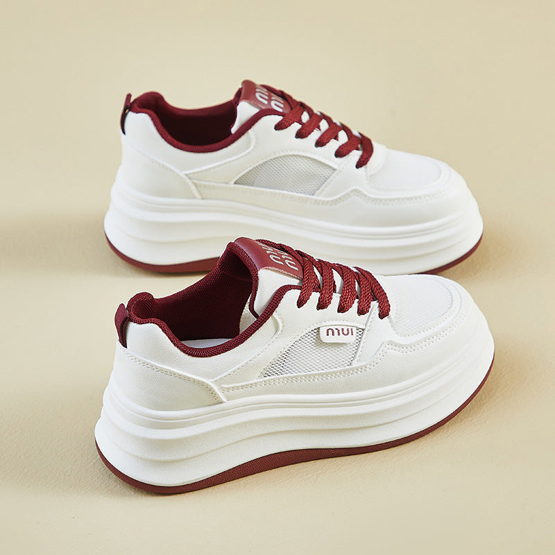 Sneakers da donna Sienna: sneakers bianche con plateau per il comfort quotidiano