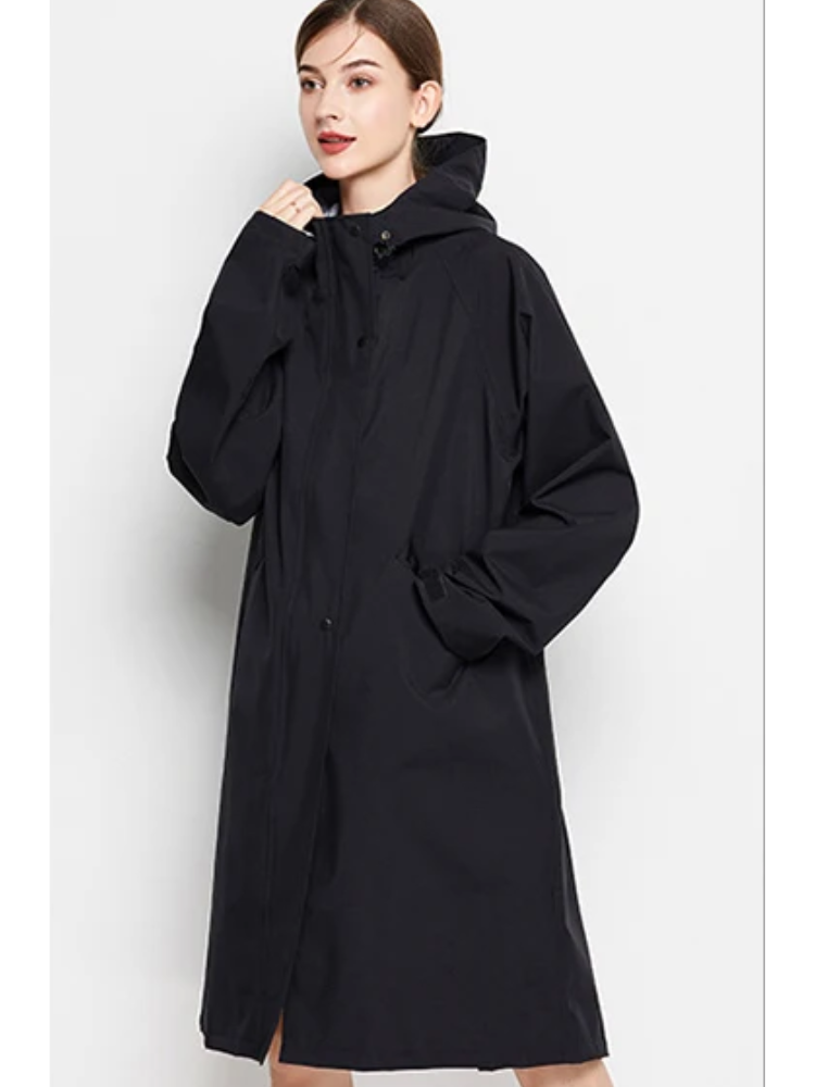 Malia Veste Femme Imperméable – Légère Coupe-Vent avec Capuche Ajustable & Poches Pratiques