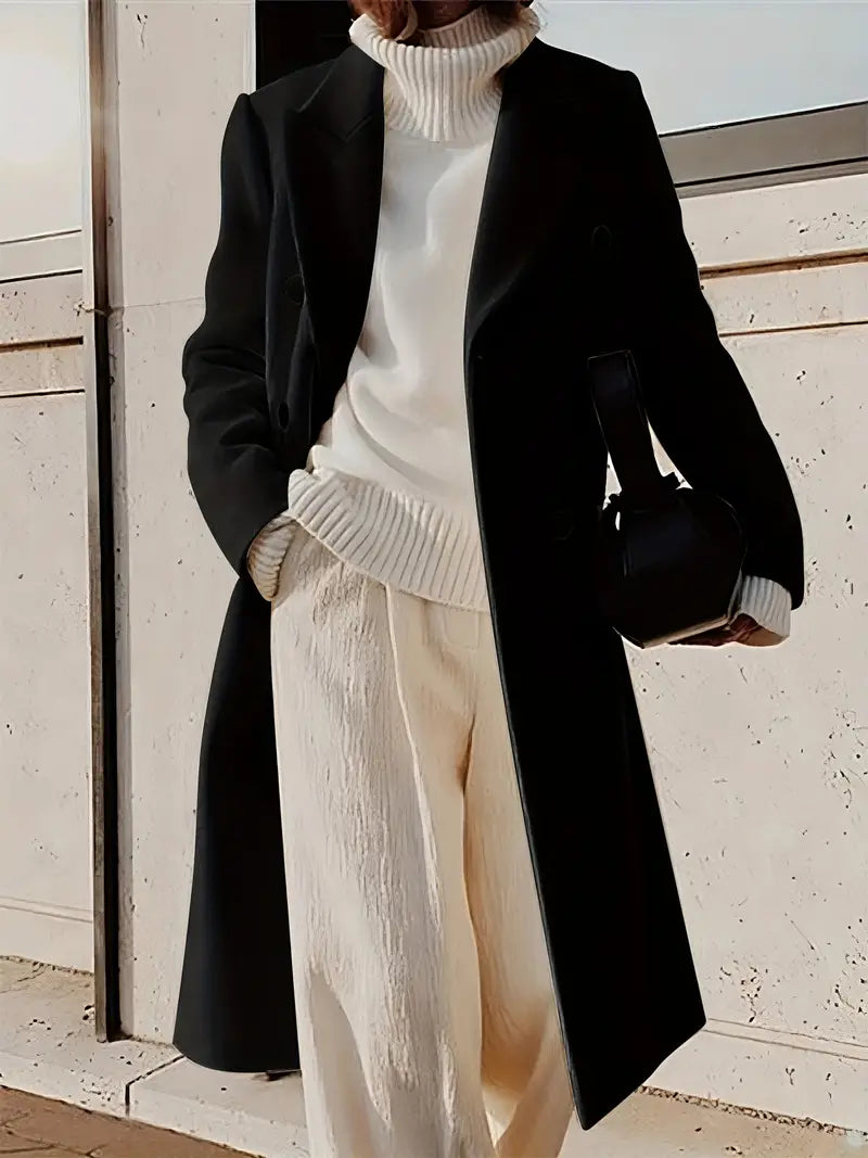 Mariana Manteau Duga Ženska – Elegantni Kaput od Kašmira s Modernim i Vječnim Krojem