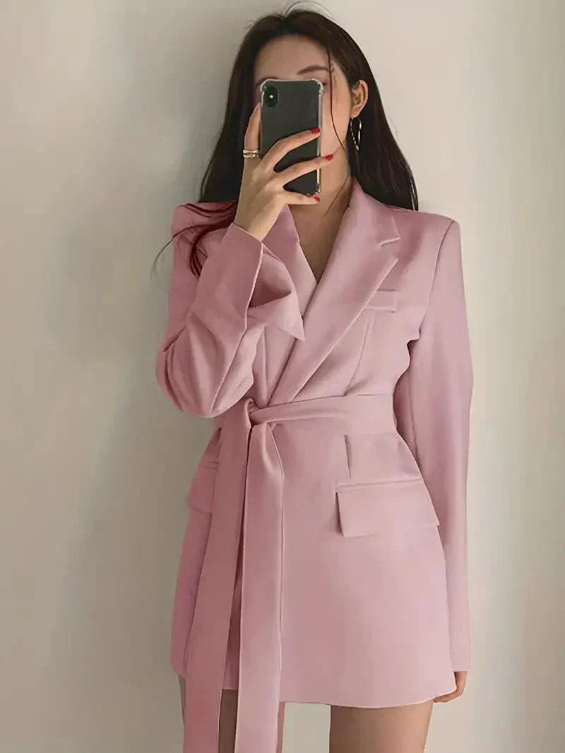 Nélia Dames Blazerjurk – Elegante Chic Tailleurjurk met Lange Mouwen voor Alle Gelegenheden