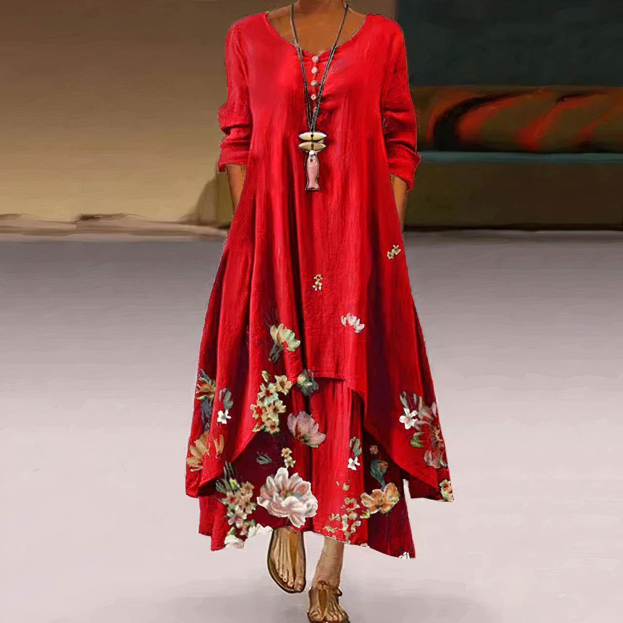 Sukienka damska Lizbeth z bawełny – elegancka, ekologiczna i przewiewna sukienka na każdą porę roku