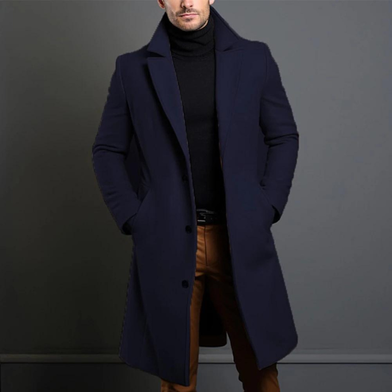 William Manteau en Laine pour Homme – Klassischer Schnitt mit warmem und langlebigem Stoff & zeitloses Design