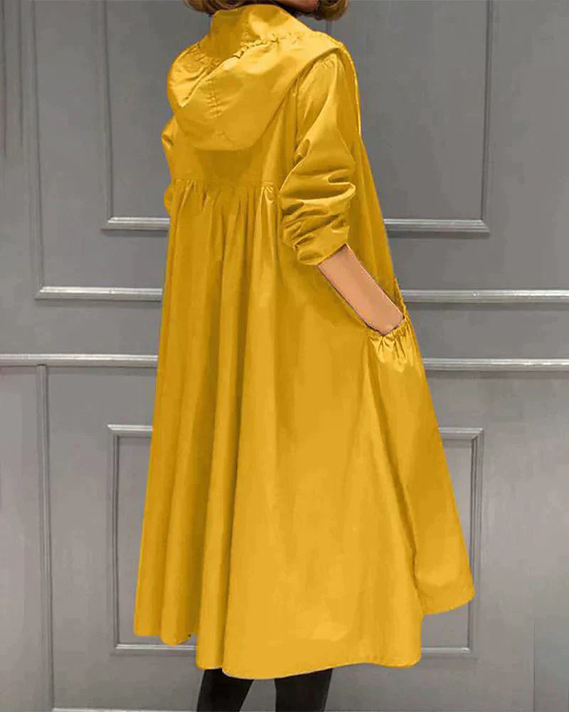 Millie Manteau de Pluie Lang für Frau – Elegante Regenjacke mit leichtem und atmungsaktivem Design