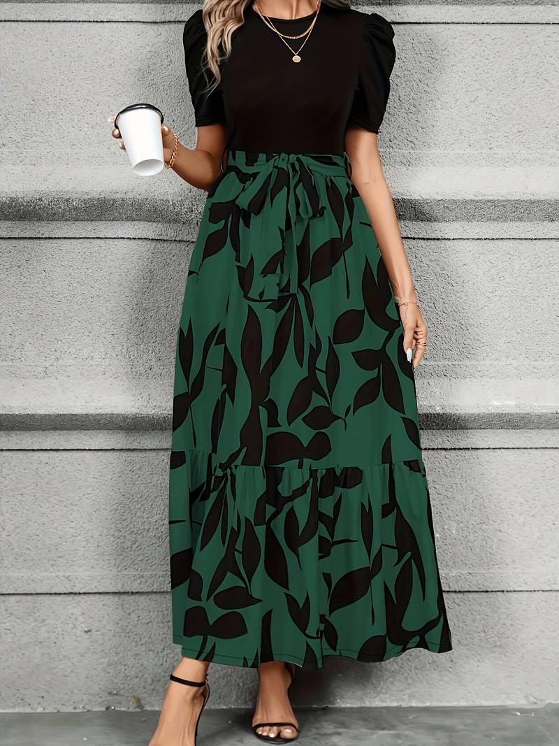 Lulu Robe Fleurie Femme – Rund halsudskæring & Blomstret print Ideel Forår-Sommer