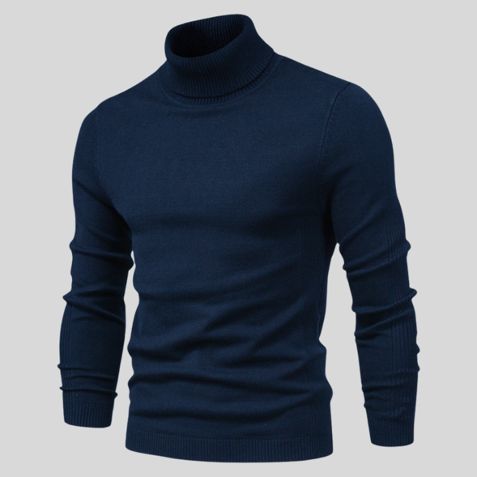 Jerold Pull Homme – Pull Col Montant Élégant & Confortable au Style Polyvalent
