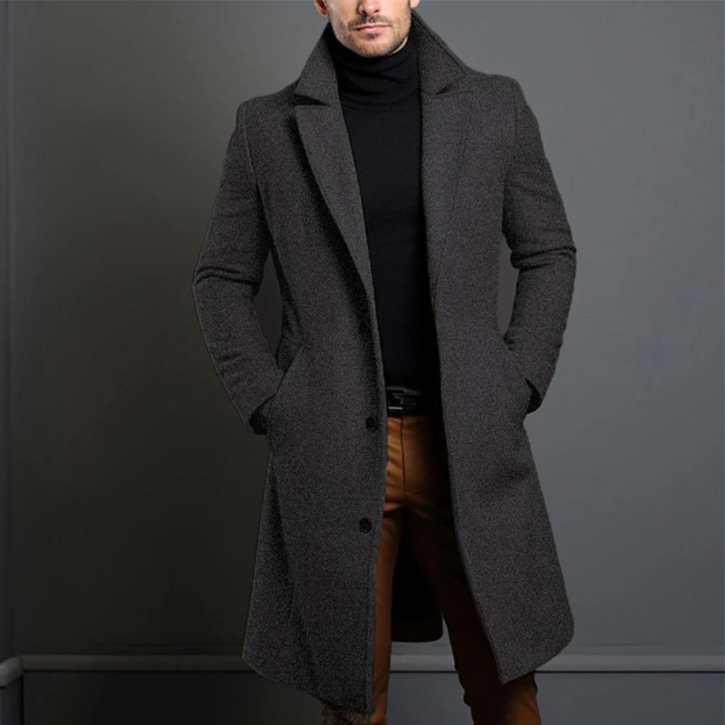 William Manteau en Laine pour Homme – Klassischer Schnitt mit warmem und langlebigem Stoff & zeitloses Design