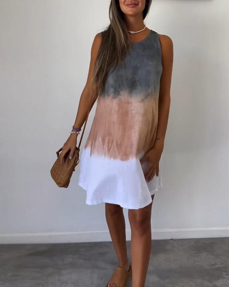 Zomerse jurk voor dames Odette – Mouwloze casual jurk met lichte snit voor ontspannen zomerdagen
