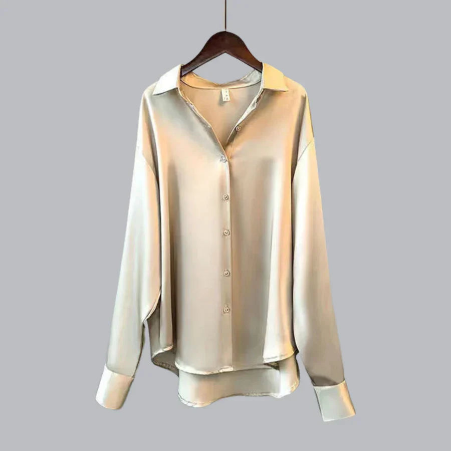 Bluzka damska Isabelle z aksamitu – luksusowa, dopasowana bluzka o eleganckim kroju, idealna do eleganckich i swobodnych stylizacji