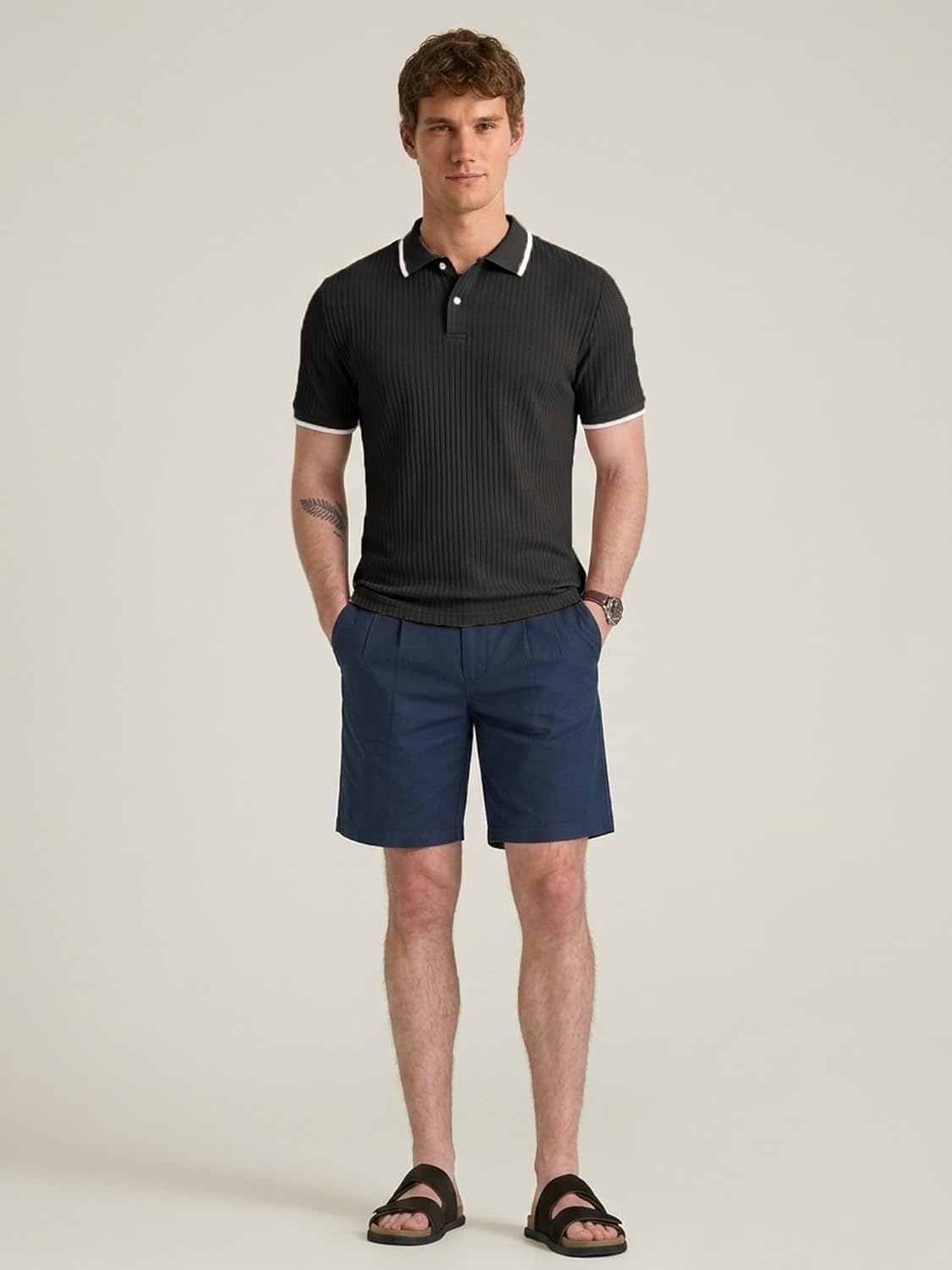Adrien Polo Homme – Polo Maille Stretch, Léger & Style Business Casual Élégant
