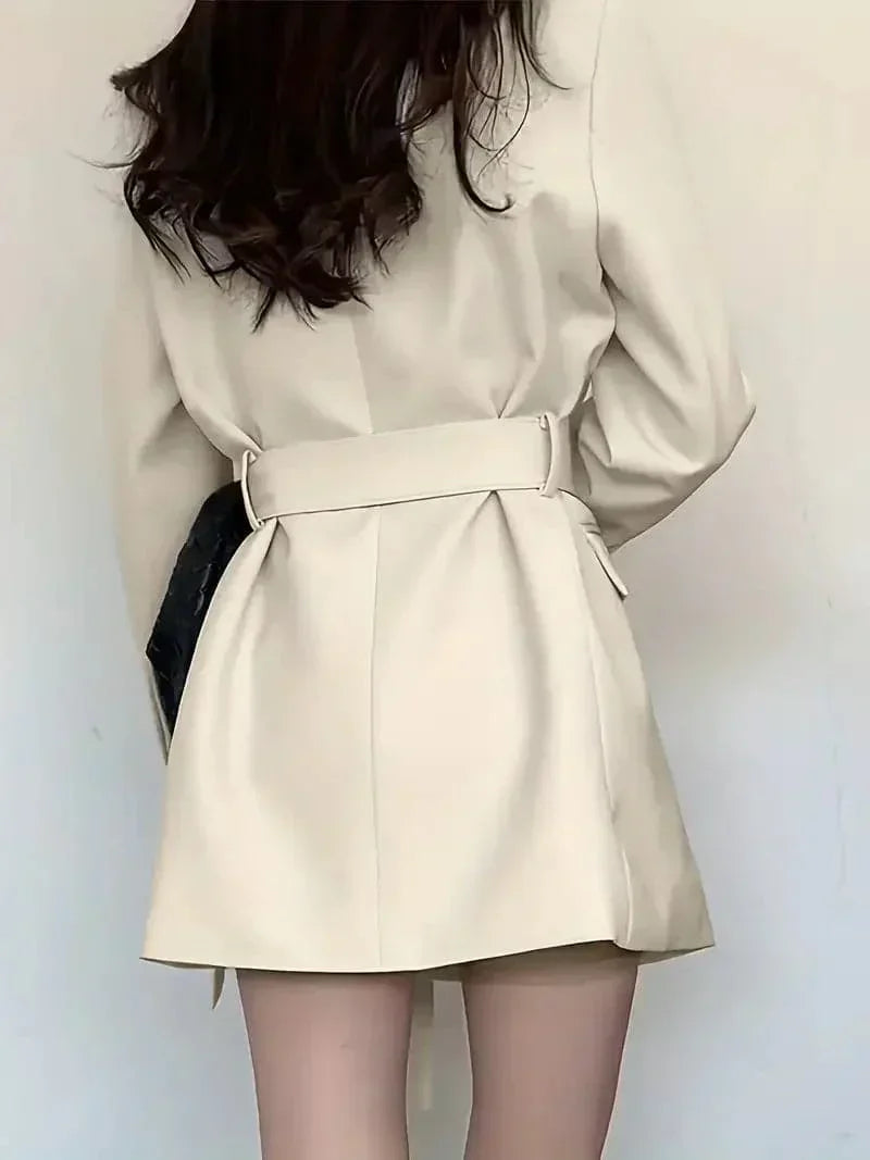 Nélia Dames Blazerjurk – Elegante Chic Tailleurjurk met Lange Mouwen voor Alle Gelegenheden