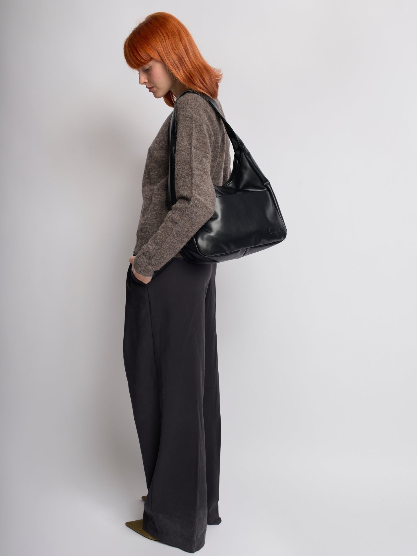 Luciana Sac Femme Épaule Vegan – Hobo Minimaliste Élégant & Spacieux 13"
