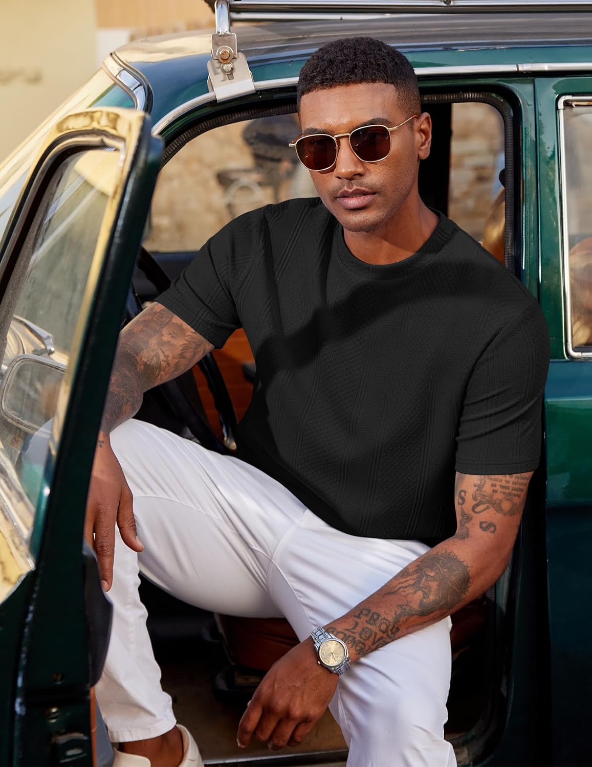 Pánské tričko Wilbert – Tričko z texturované pleteniny, lehké a v elegantním ležérním stylu
