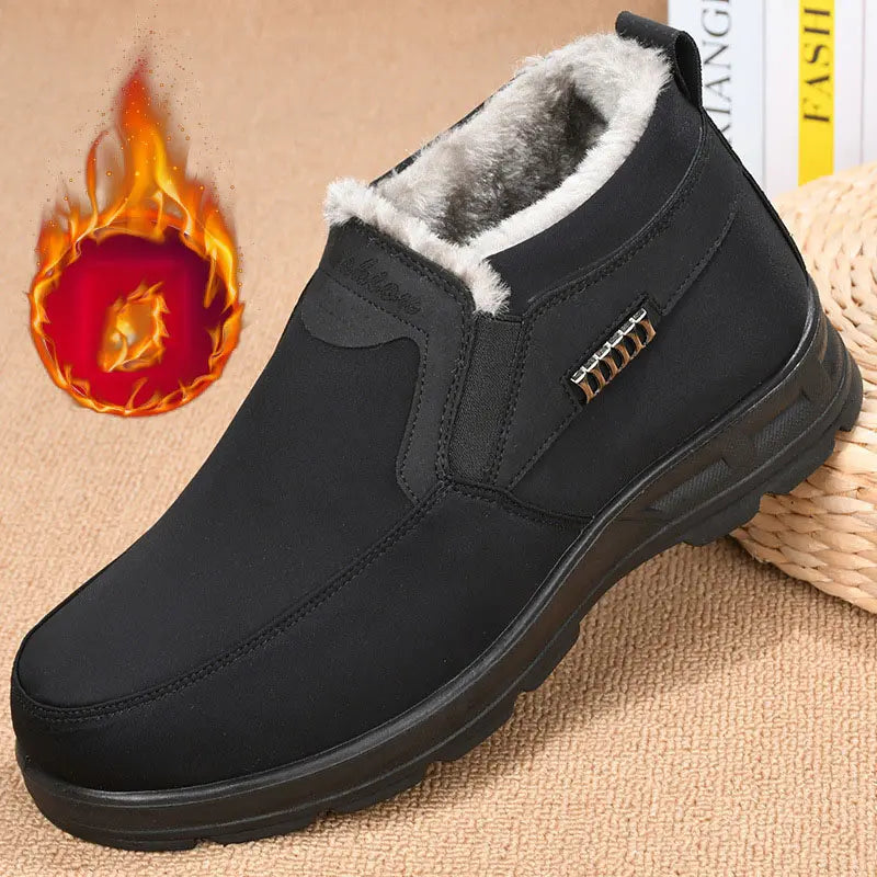 Ryan Chaussures Hiver Homme – Chaudes Chaussures Thermiques à Enfiler avec Doublure Peluche