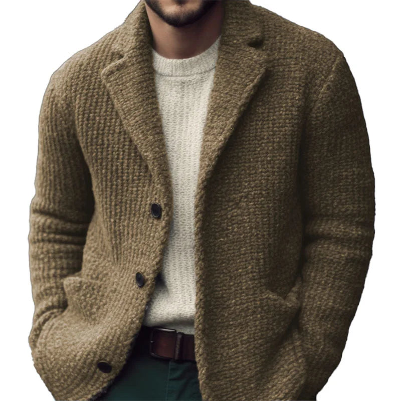 Derek Cardigan Homme – Soft Knit, Regular Fit & Elegant Button Closure