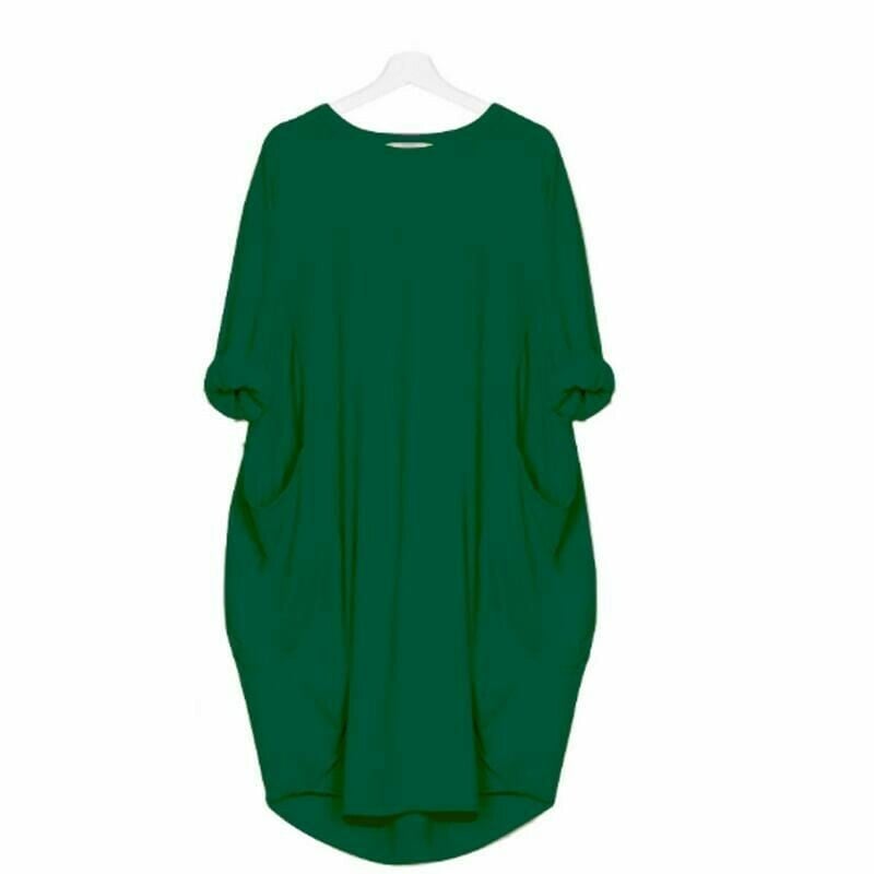 Delaney Robe d'Été Femme – Tissu Léger, Coupe Ample & Col Rond Chic