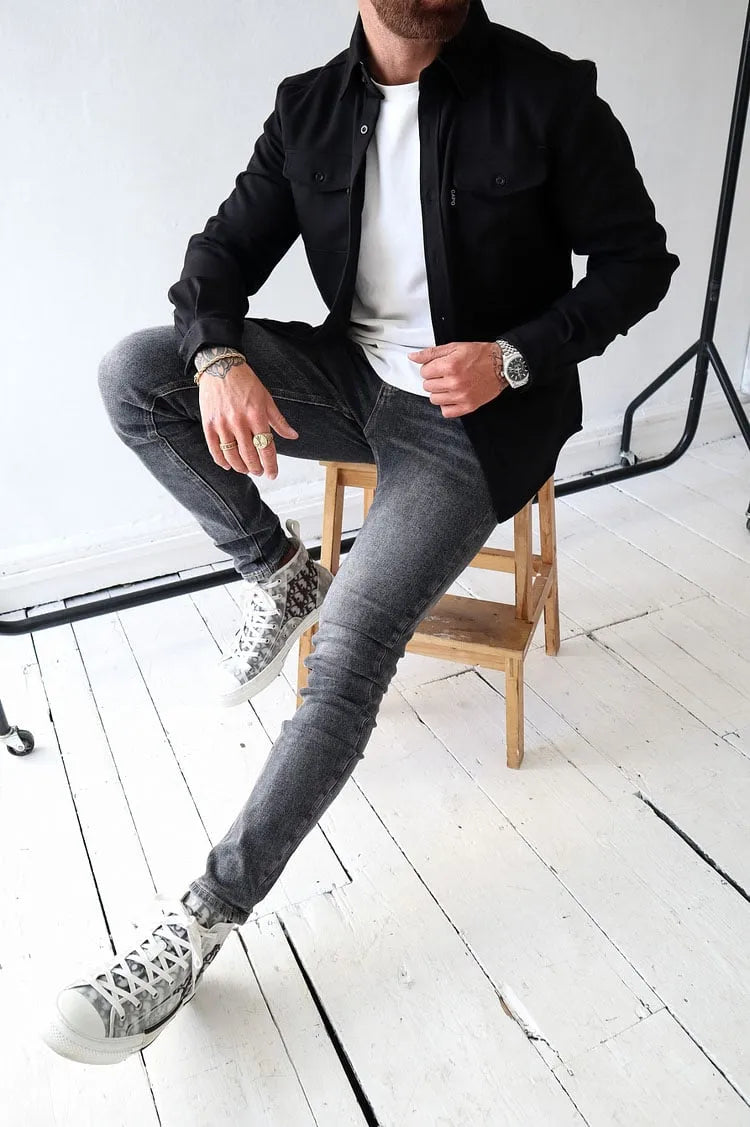 William Veste Miehille Nahkaa Napit – Ajaton Tyyli, Kestävä & Tyylikäs