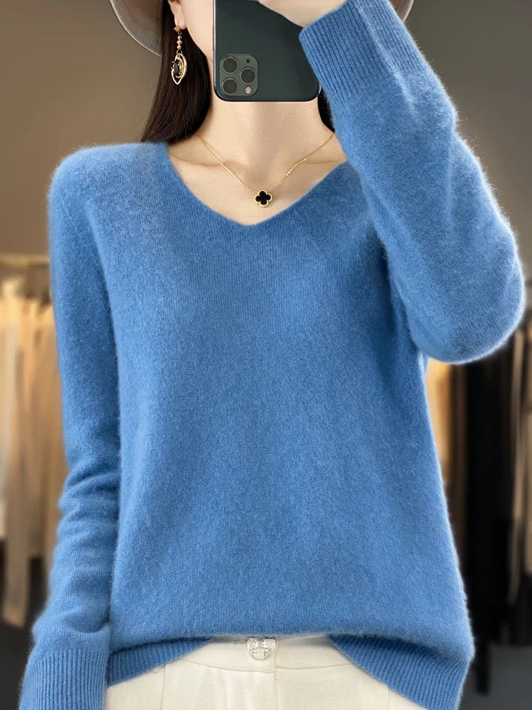 Lily Pull Női – Elegáns Kötött Puha és Kényelmes Keverék Hosszú Ujjú