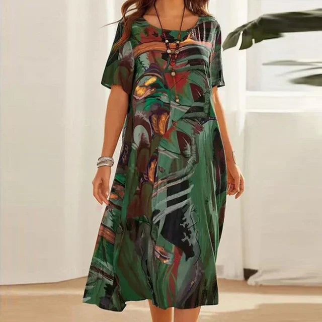 Annarosa Robe Tunique Confortable – Élégance Décontractée pour Toutes les Occasions
