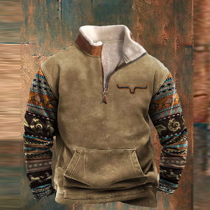 Ravos Pull Homme – Sweat Zippé Varm & Komfortabel med Moderne Stil til Efteråret