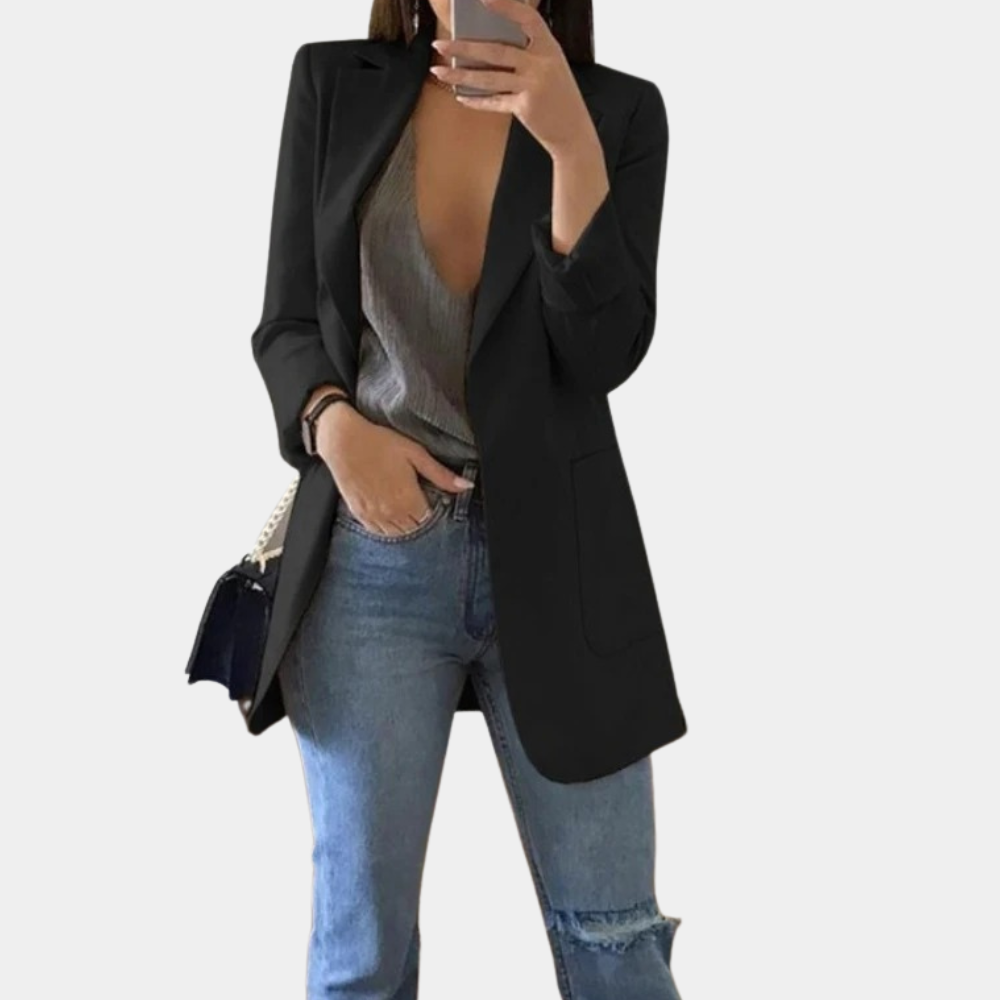 Bella Blazer Femme – Blazer Élégant à Manches Longues avec Coupe Chic et Moderne