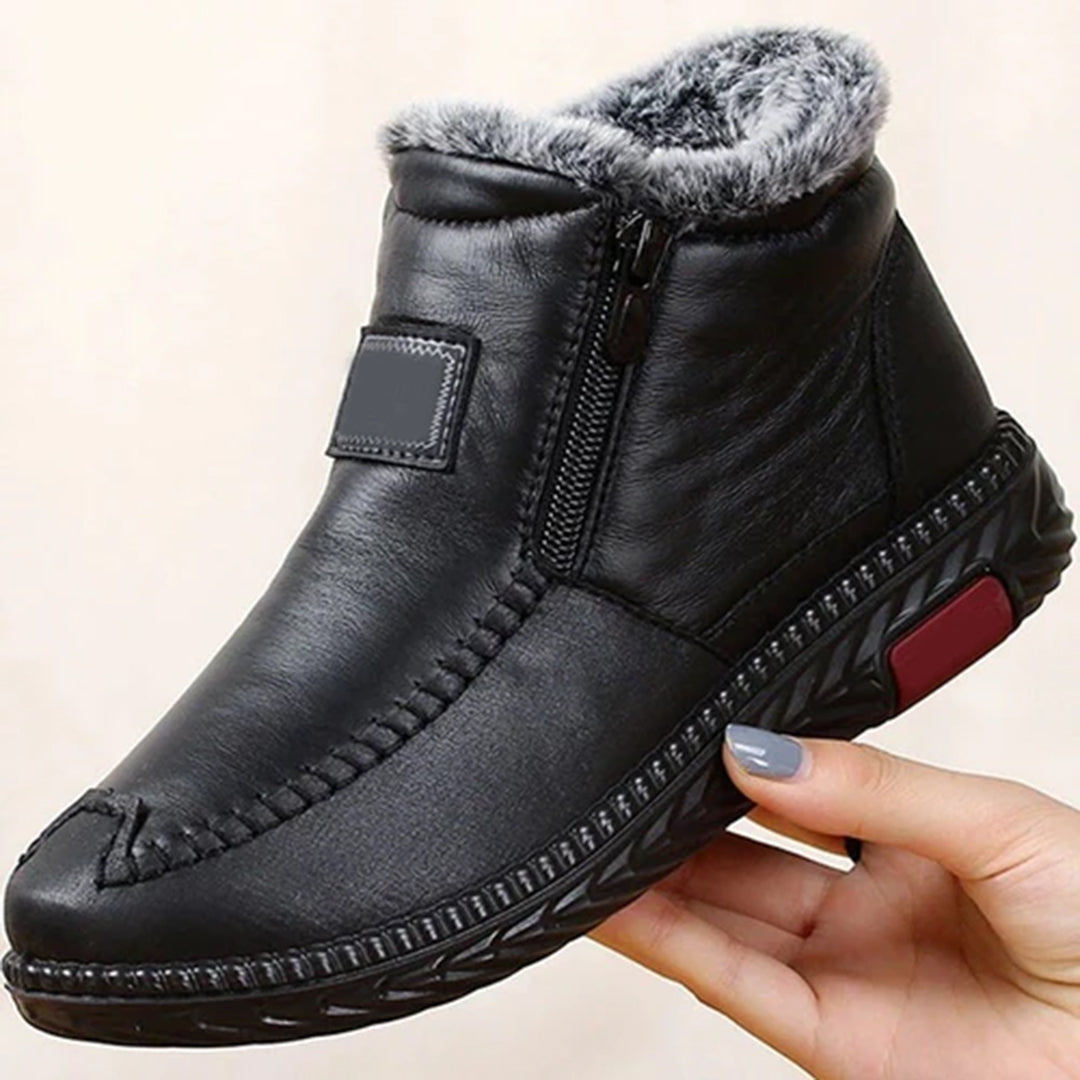 Angela Bottes Hiver Femme – Doublure en Fourrure, Isolation Thermique & Semelle Antidérapante