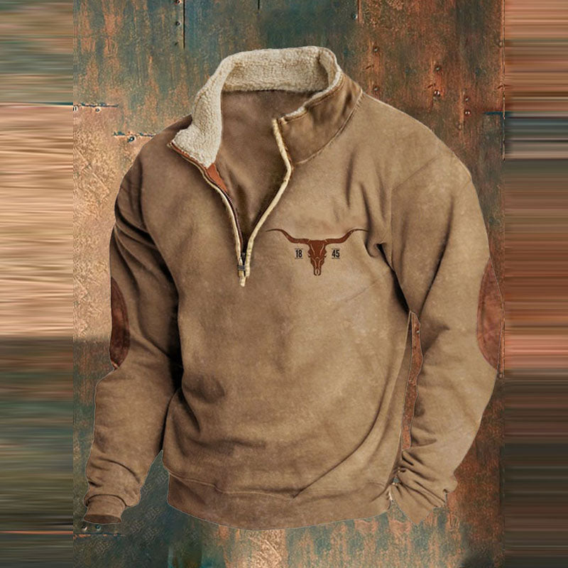 Ravos Pull Homme – Sweat Zippé Varm & Komfortabel med Moderne Stil til Efteråret
