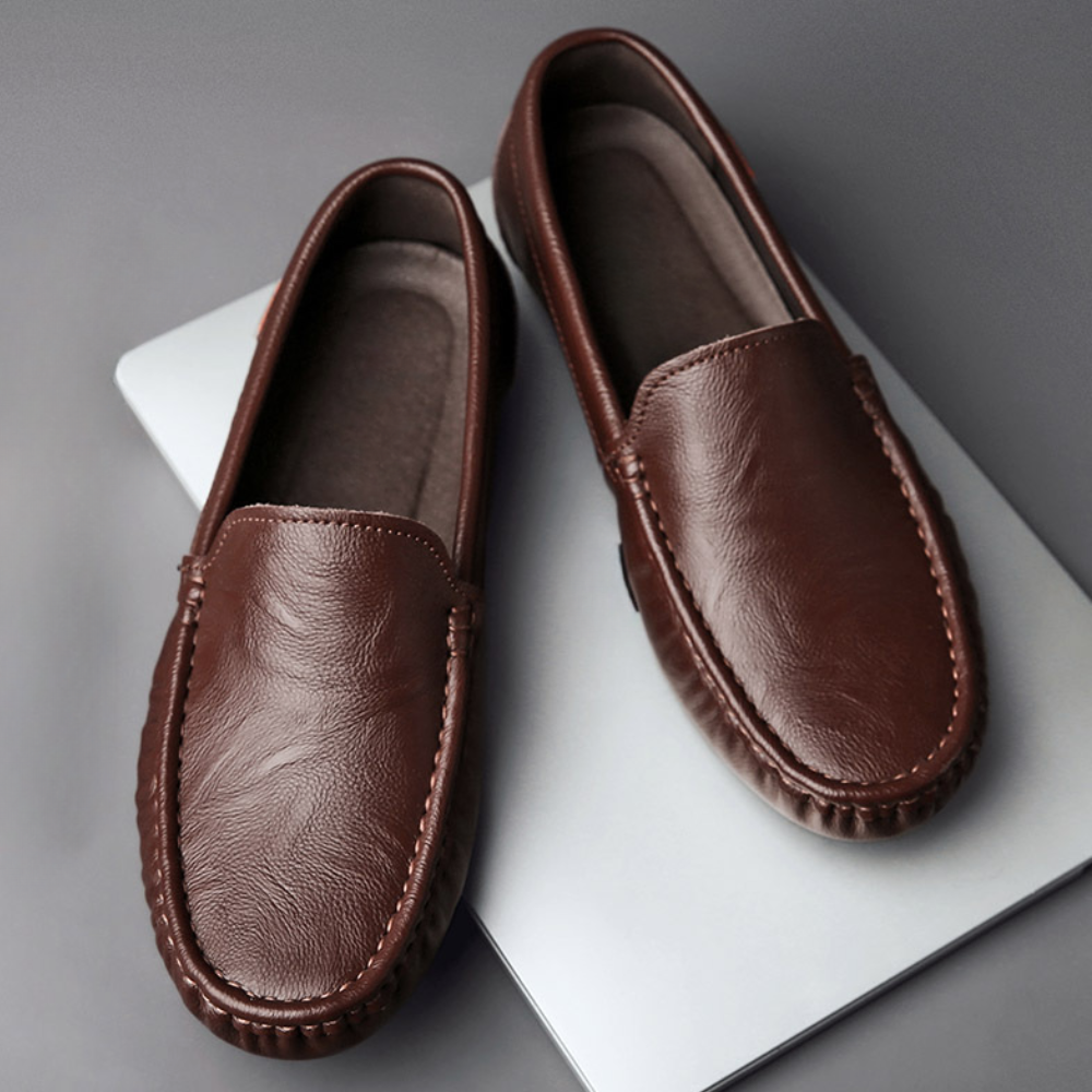 Emerson Mocassins Herre i Læder – Elegante Slip-On Sko & Holdbar Komfort