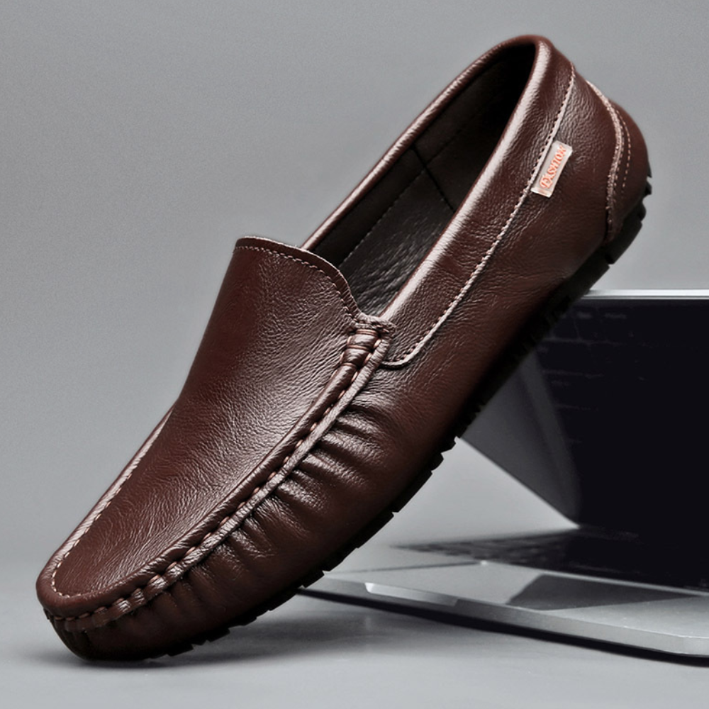 Emerson Mocassins Herre i Læder – Elegante Slip-On Sko & Holdbar Komfort