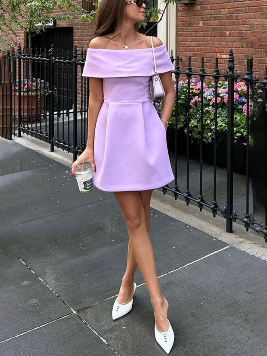 Haziel női koktélruha – ujjatlan, csónaknyakú, övvel és elegáns szabással készült pörgős ruha