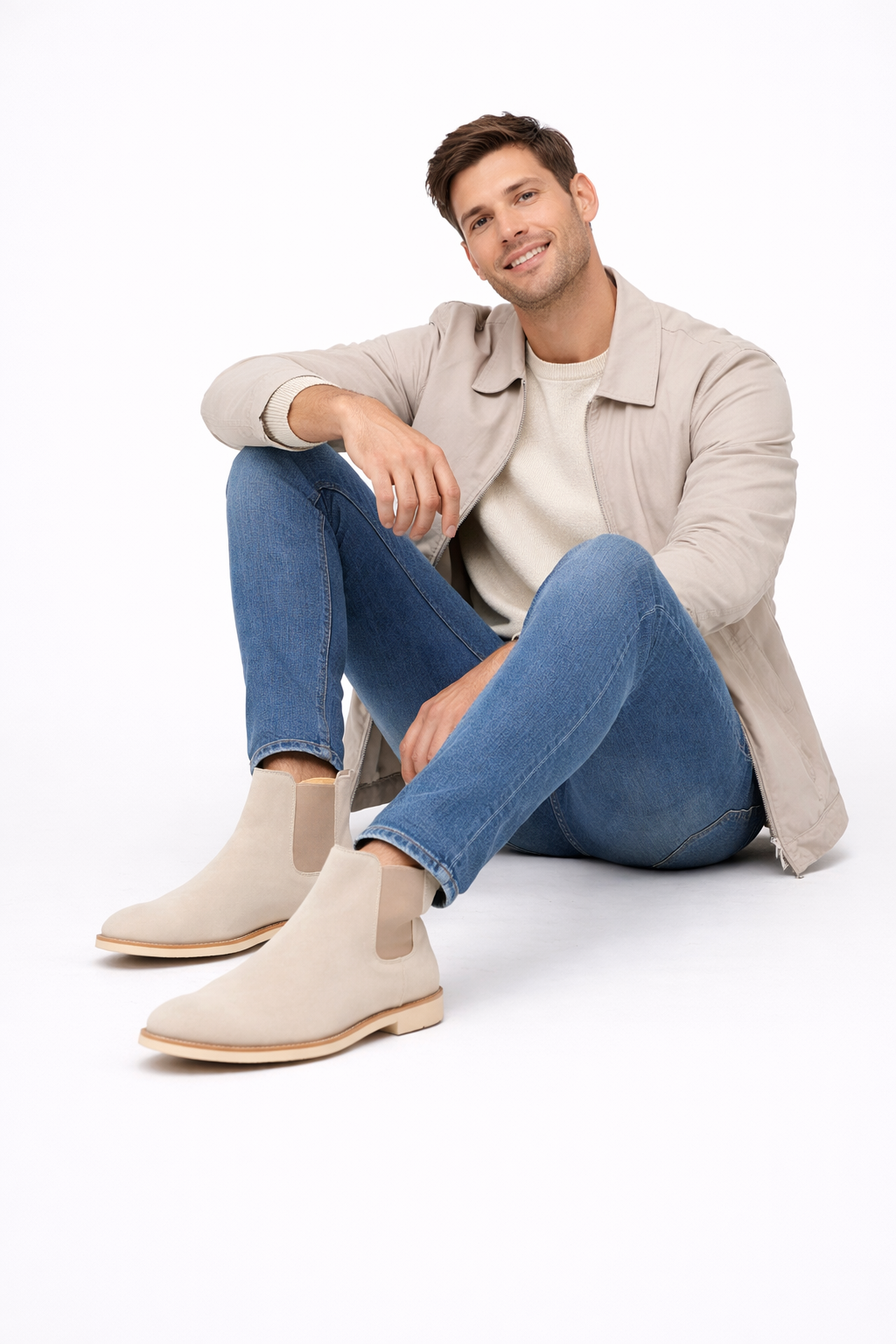 Stivali Cary Uomo in Camoscio – Eleganti, Minimalisti e Confortevoli per Tutti i Giorni
