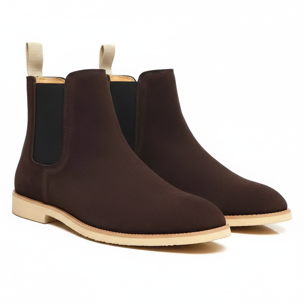 Stivali Cary Uomo in Camoscio – Eleganti, Minimalisti e Confortevoli per Tutti i Giorni