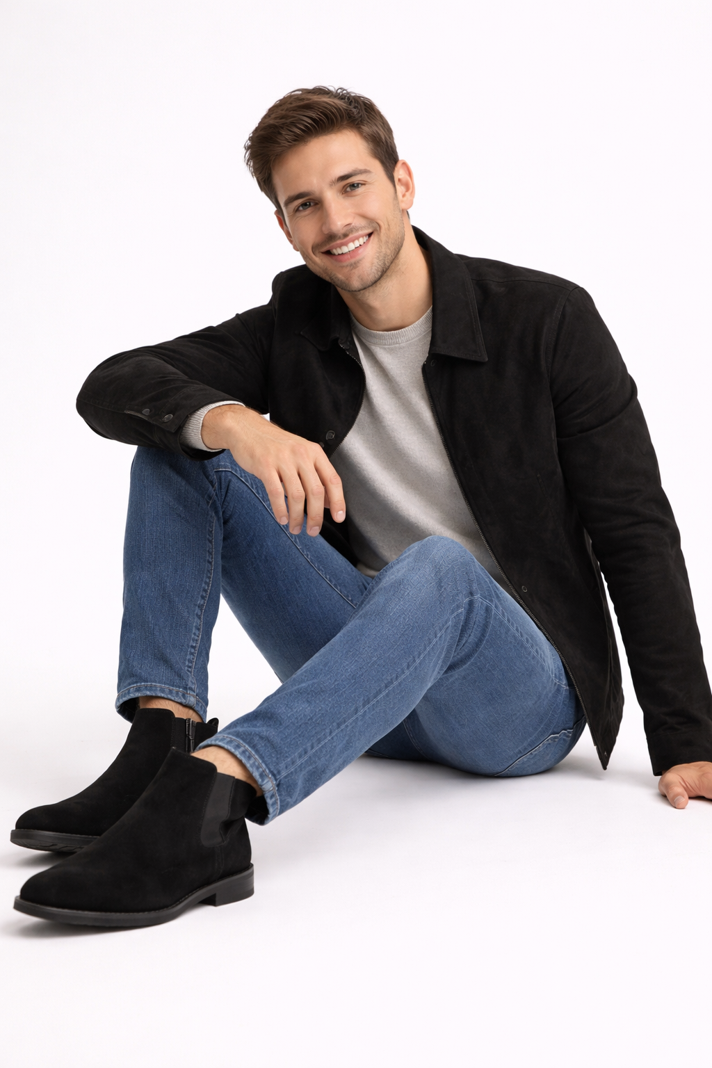Stivali Cary Uomo in Camoscio – Eleganti, Minimalisti e Confortevoli per Tutti i Giorni