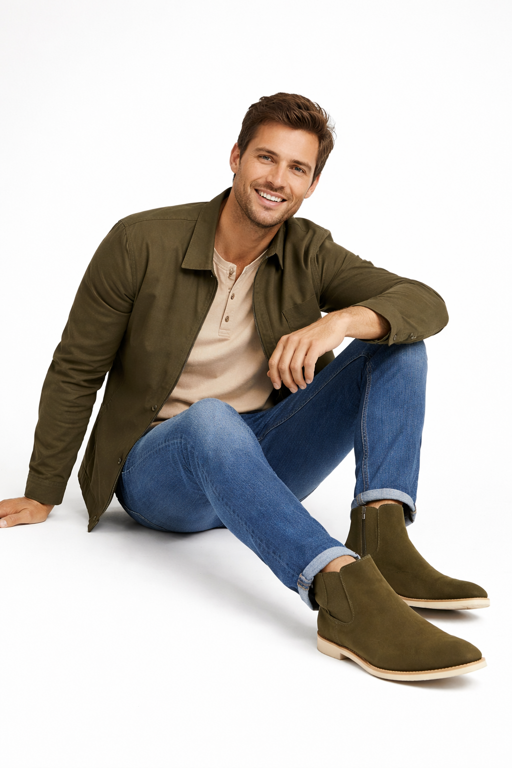 Stivali Cary Uomo in Camoscio – Eleganti, Minimalisti e Confortevoli per Tutti i Giorni