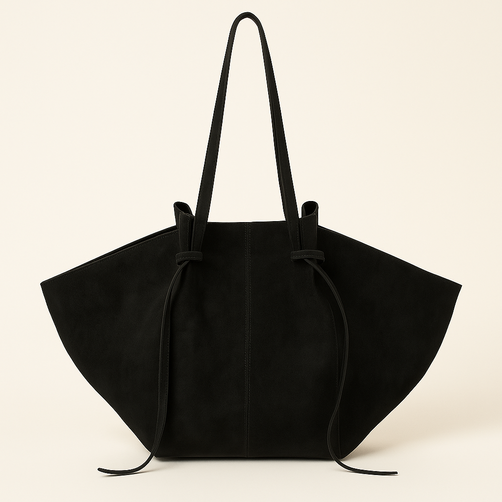Borsa tote da donna Lydia - Grande taglia in morbida pelle scamosciata, elegante e in stile bohémien chic