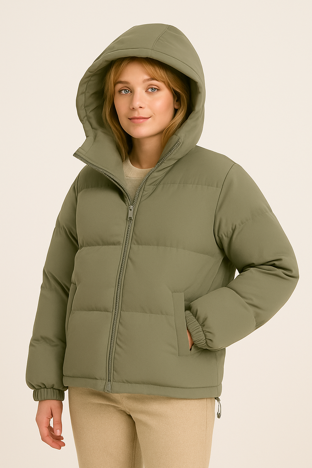 Shaun Dames Winterjas – Warme Waterdichte Jas met Elegante Snit en Capuchon