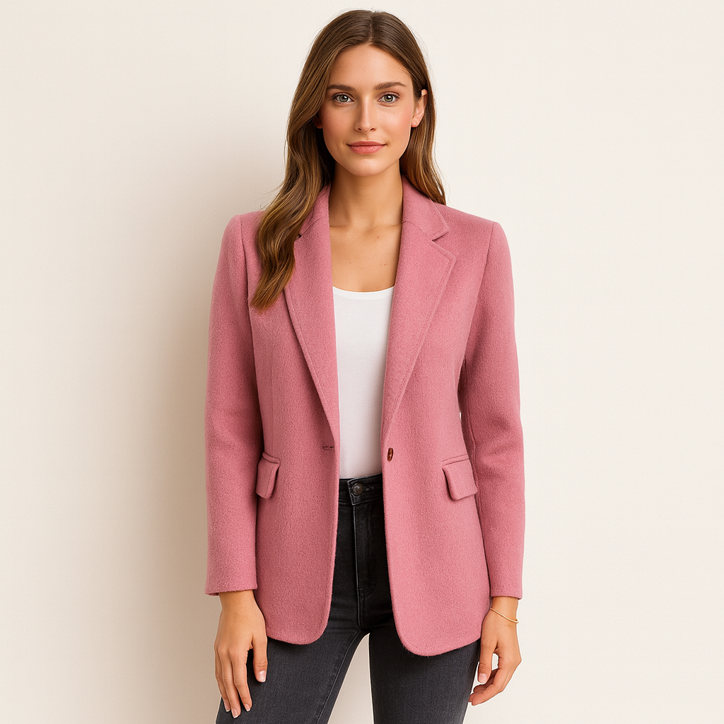 Valentina naisten takki – pitkä lämmin villasekoitetakki tyylikäs moderni leikkaus